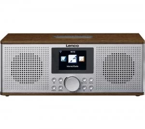 image of LENCO DIR-170 DAB Smart Bluetooth Radio - Grey & Wood, Grey