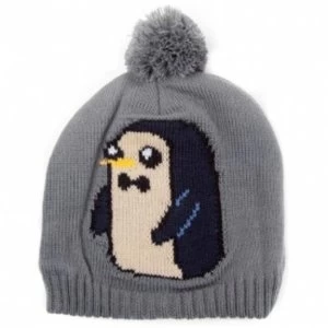 Image of Adventure Time Unisex Gunter Cuffless Grey Beanie
