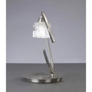 Image of Table lamp Ice 1 Bulb G9 ECO, satin nickel