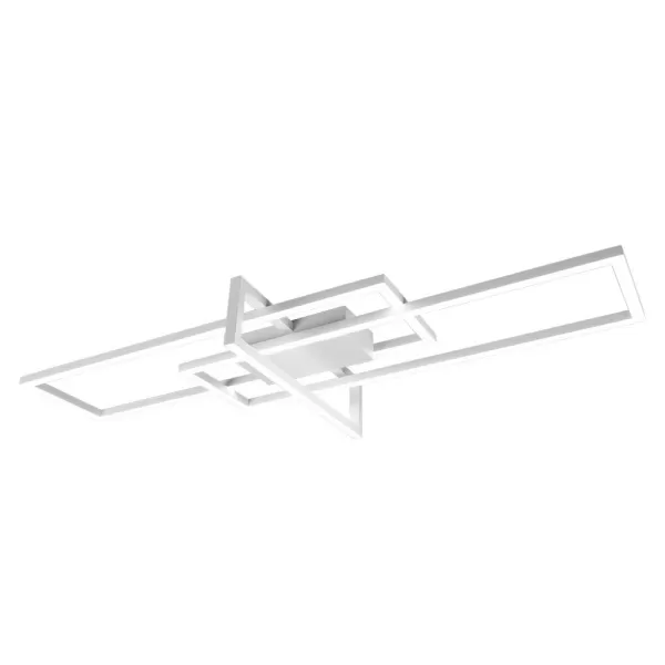 Image of Salinas Modern 34W LED Semi Flush Light White Matt 4000K
