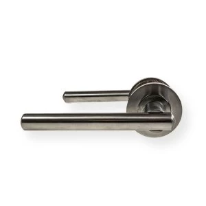 Image of LocksOnline Rosetta Lever Door Handle Set on Round Rosette