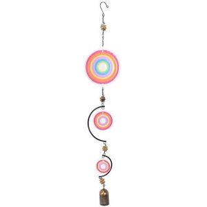 Image of Red Multi Circle Windchime