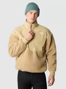 Image of The North Face Mens Sherpa 1/4 Zip Fleece - Khaki, Size L, Men