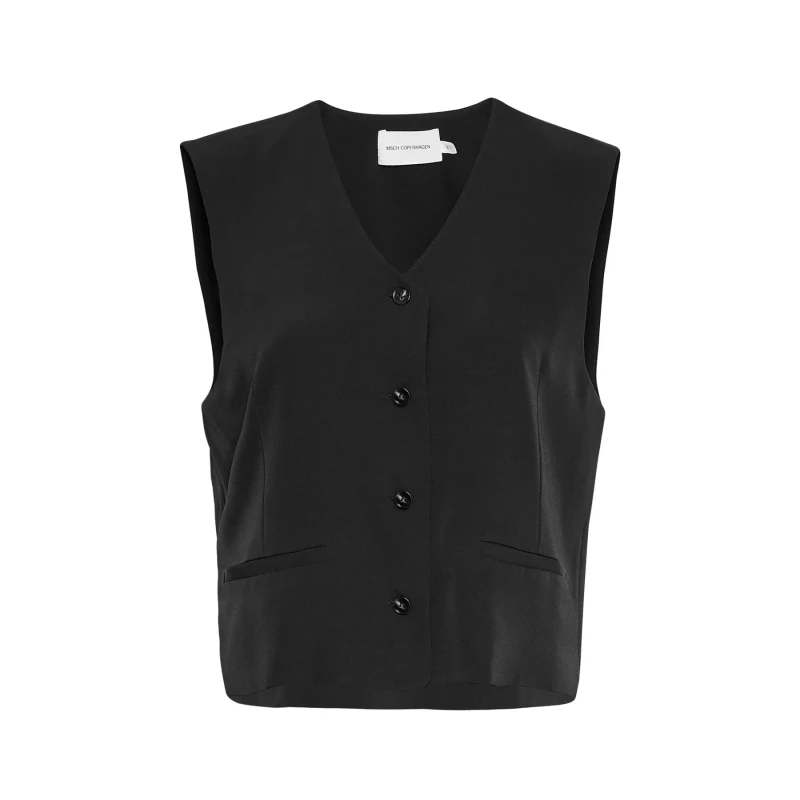 Image of moss copenhagen Womens vest Moss Copenhagen Gilet Nichelle Noir Female XS