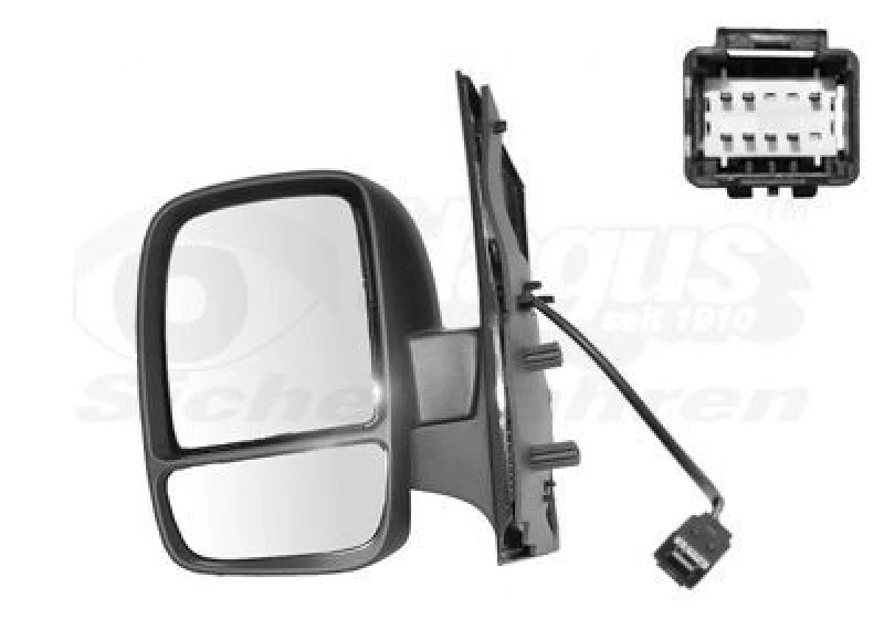 Image of VAN WEZEL Wing mirror VAN WEZEL 0943827