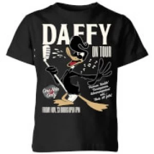 image of Looney Tunes Daffy Concert Kids T-Shirt - Black - 11-12 Years