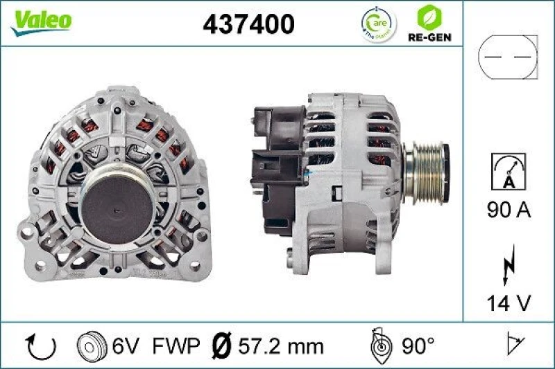 Image of Alternator VALEO 437400