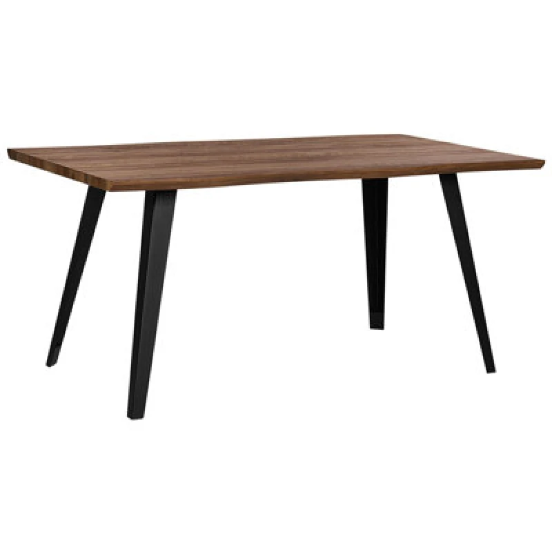 Image of Beliani Dining Table Witney Dark Brown 160 Cm 90 Cm