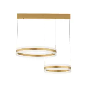 Image of Merano - Gatineau Integrated LED Pendant Ceiling Light Gold Aluminium LED 124W 5421Lm 3000K