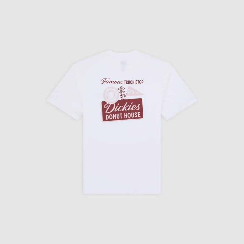 Image of Dickies Mens Doughnut T-Shirt White male X Large