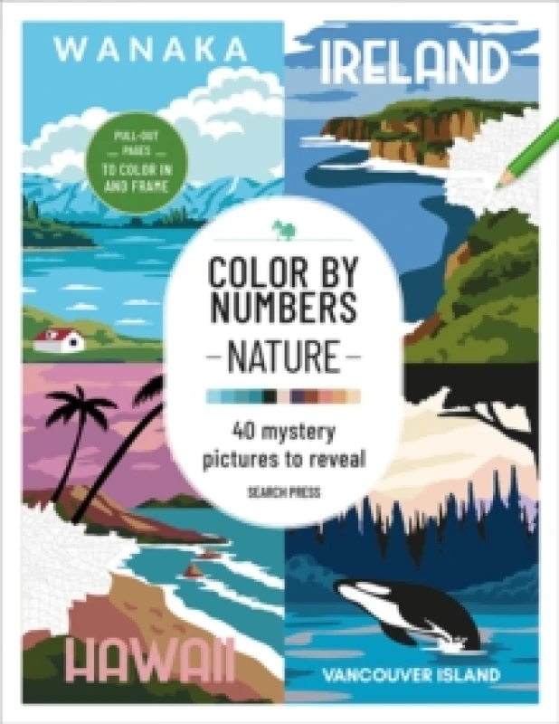 Image of Color by Numbers: Nature : 40 Mystery Pictures to Reveal Paperback / softback