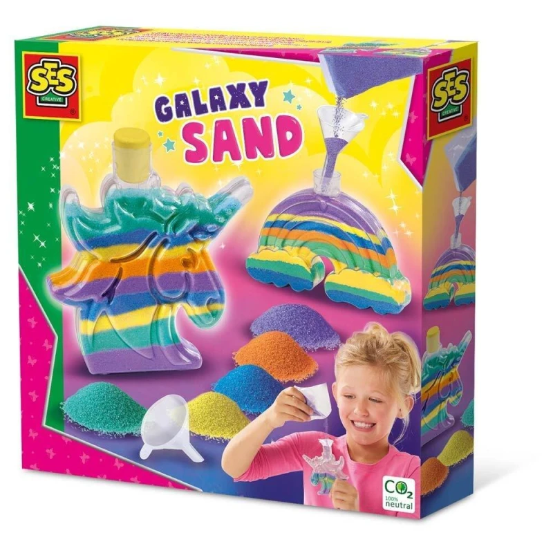 Image of SES Creative Galaxy sand art bottles unicorn and rainbow Multi unisex One Size