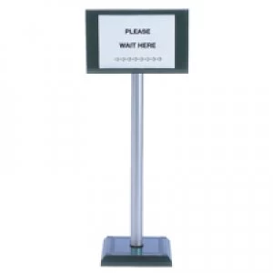 image of Slingsby Pvc Post 110cm With Sign A4 Holder 370445