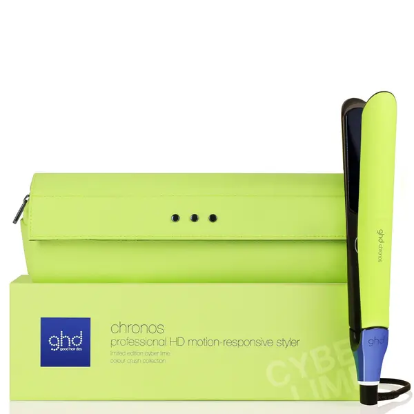 image of ghd Chronos Hair Straightener - Cyber Lime