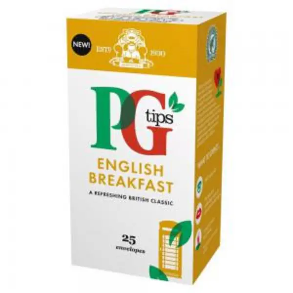 Image of PG Tips English Breakfast 25x Tea Bags