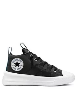 image of Converse Chuck Taylor All Star Hi Childrens Boyss Ultra Color Pop Trainers -Grey/Black, Grey/Black, Size 1