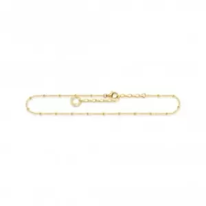 image of Sterling Silver Gold Plated Dots Anklet AK0028-413-39