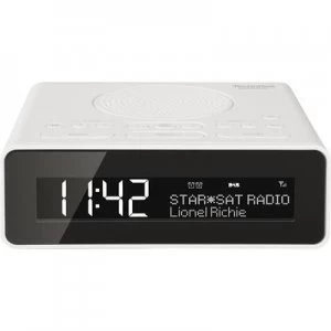 image of TechniSat DigitRadio 51 Radio alarm clock DAB+, FM AUX White