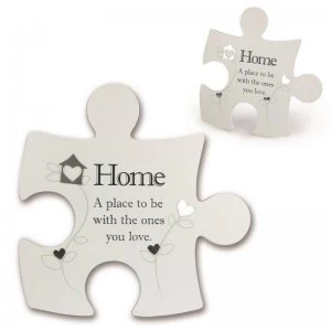 Image of Sentiment Jigsaw Wall Art - Home