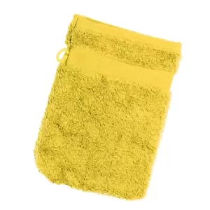 Image of Jassz Travel Washing Glove/Bag (350 GSM) (Pack Of 2) (One Size) (Bright Yellow)