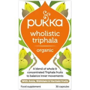 image of Pukka Herbs Wholistic Triphala 30 capsule