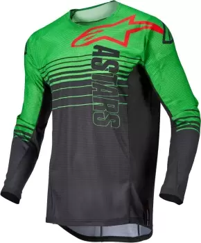 Alpinestars Techstar Phantom Motocross Jersey, grey-green, Size L, grey-green, Size L