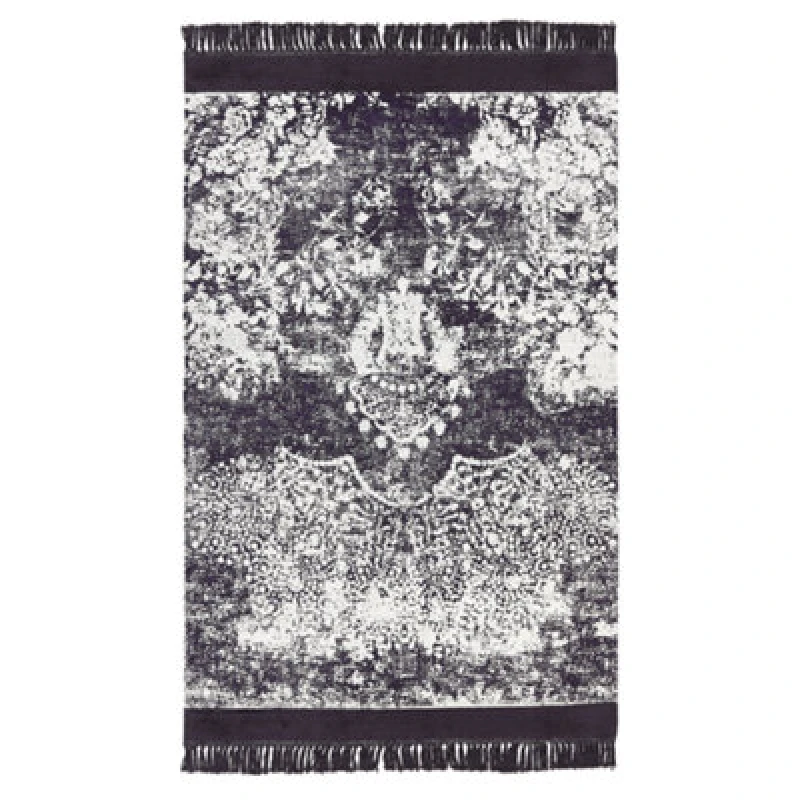 Image of Beliani Rug Akarsu Violet 140 X 200 Cm Viscose