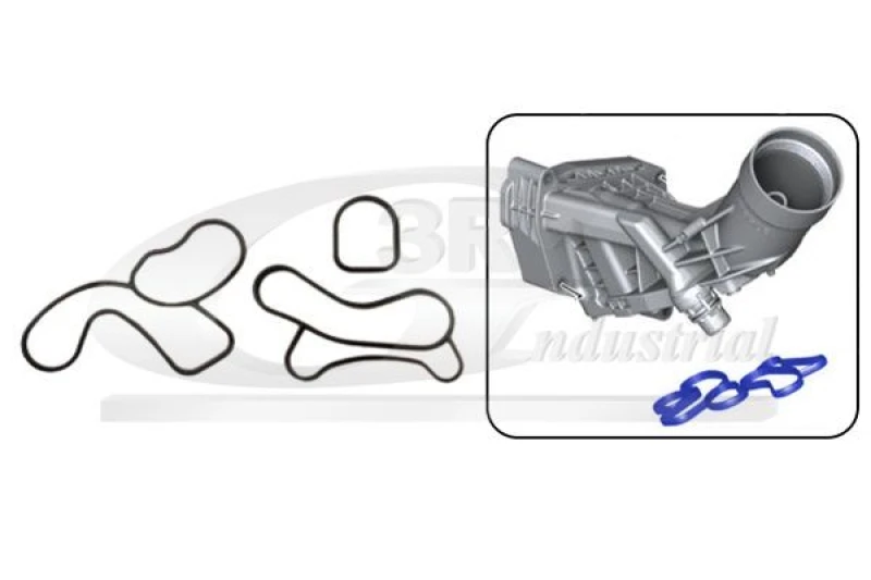 Image of 3RG Gasket Set, oil cooler 3RG 76100