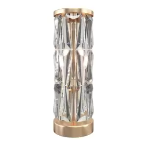 image of Puntes Modern Glass Table Lamp Gold