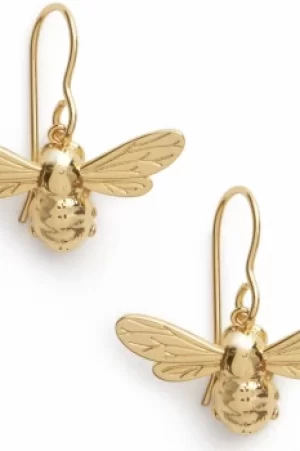 image of Lucky Bee Sleepers Gold Earrings OBJAME172N