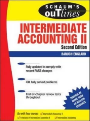 Image of Schaums outline of theory and problems of intermediate accounting II by Baruch Englard