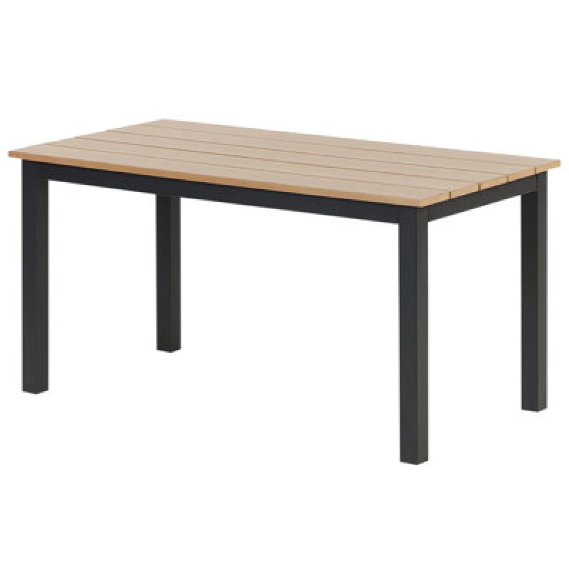 Image of Beliani Garden Dining Table Messina 100 Cm 52cm Black