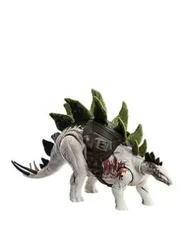 image of Jurassic World Gigantic Trackers Stegosaurus Dinosaur Figure