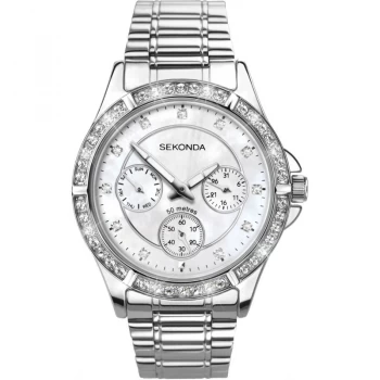 image of Sekonda White And Silver Chronograph Watch - 4120