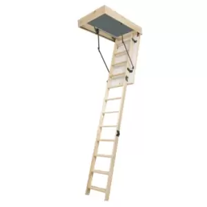 image of Werner 3 Section 11 Tread Folding Loft Ladder