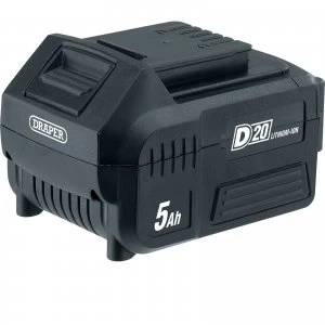 Image of Draper D20 20v Cordless Li-ion Battery 5ah 5ah