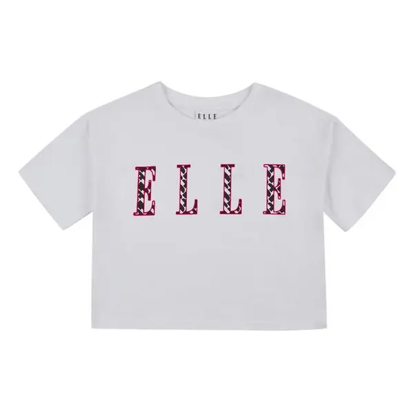 Image of Elle Elle Boxy Crop SS T Jn99 Cropped T-Shirts 15-16 Yrs White 62485901275