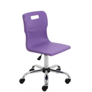 image of TC Office Titan Swivel Senior Chair with Castors 435-525mm, Purple