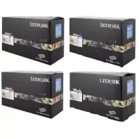 image of Lexmark 24B582 Return Program Black & Colour Toner Cartridge 4 Pack (Original)