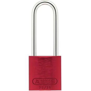 Abus - 72/30HB50 30MM Aluminium Padlock 50MM Long Shackle Red