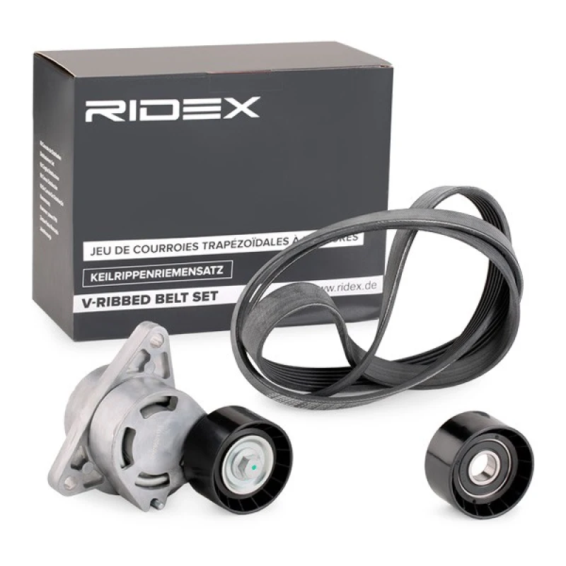 Image of RIDEX 542R0289 V-ribbed belt set V-Ribbed Belt Set (542)