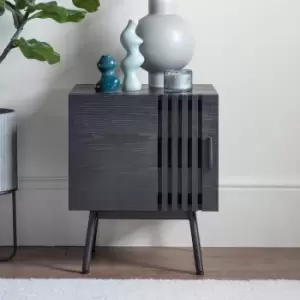 Image of Englewood 1 Door Side Table, Black Black