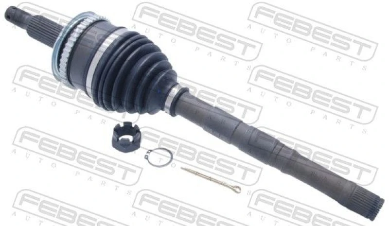 Image of FEBEST 0414-KB4A47R Joint, drive shaft Front Axle Right, with ABS sensor ring Joint,drive shaft (236)