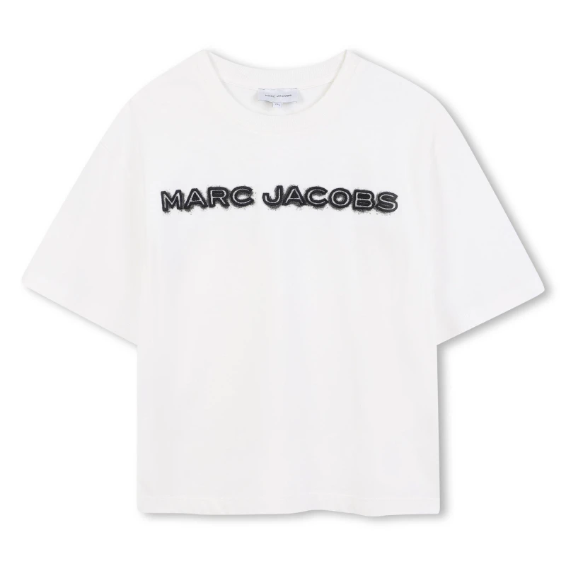 Image of Marc Jacobs Kids Embroidery T-Shirt Cream male 8Y