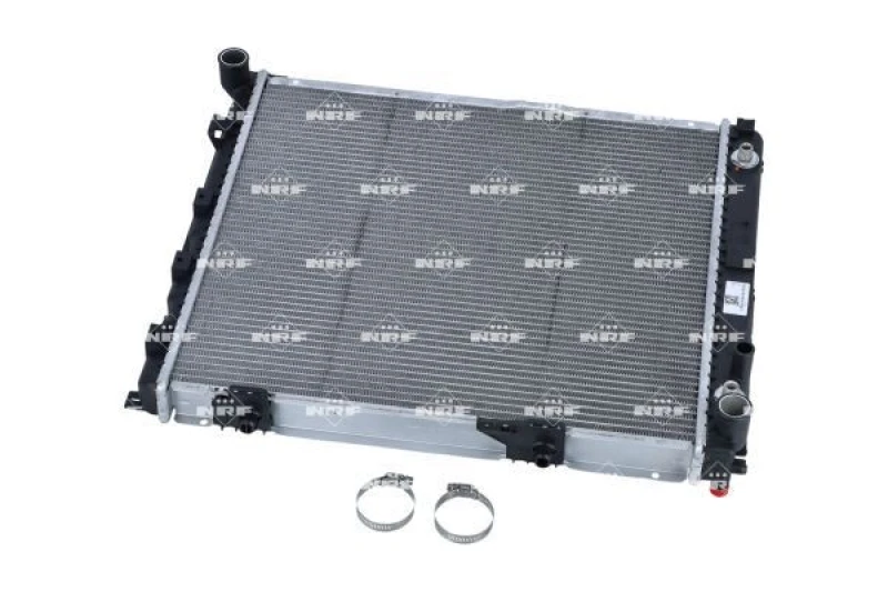 Image of NRF 58164 Engine radiator EASY FIT Brazed cooling fins, Aluminium, with mounting parts Aluminium Radiator,engine cooling (470)