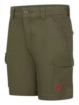 image of U.S. Polo Assn. Boys Cargo Shorts - Khaki