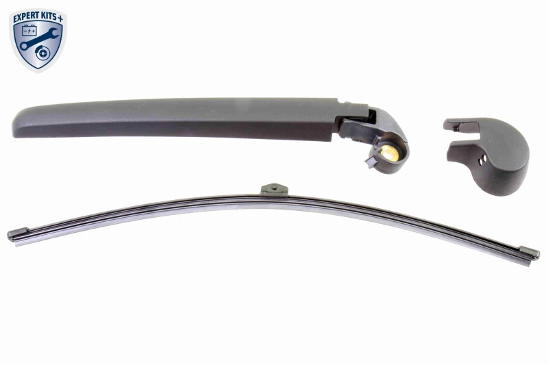 Image of VAICO V10-3464 Wiper Arm Set, window cleaning with integrated wiper blade PBT, GRP (Glass fibre Reinforced Plastic) Wiper Arm Set,window cleaning (654