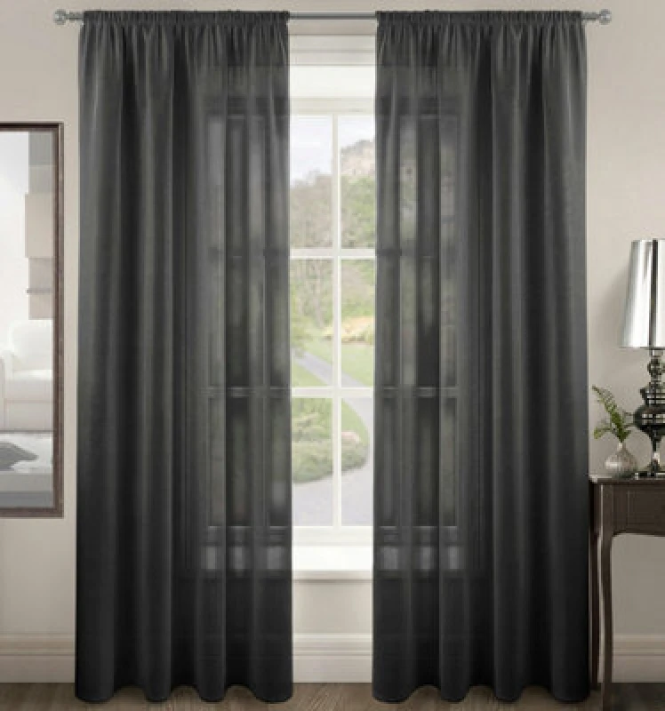 Image of Velosso Riva Slot Top Voile Panel - Black