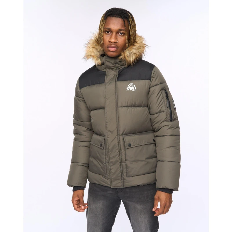 Image of Kings Will Dream Curvlay Parka Jacket Green male S
