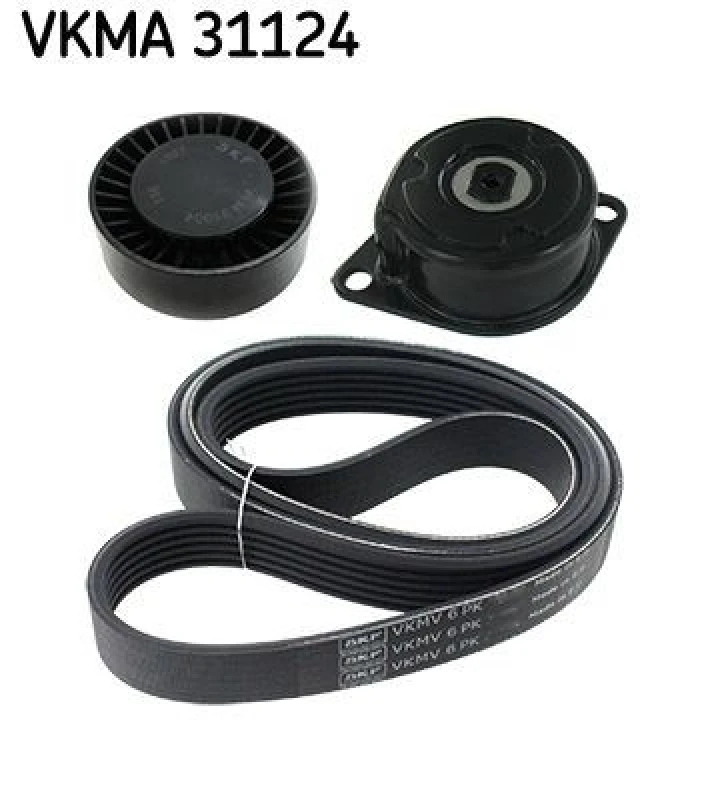 Image of SKF V-Ribbed Belt Set SKF VKMA 31124